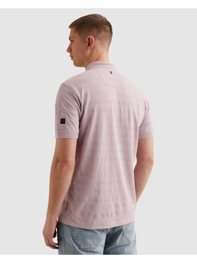 PME Legend Short sleeve polo injected popcorn 4203 Labvender frost