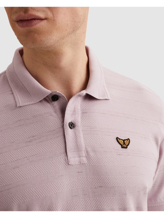 PME Legend Short sleeve polo injected popcorn 4203 Labvender frost