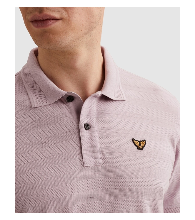 PME Legend Short sleeve polo injected popcorn 4203 Labvender frost