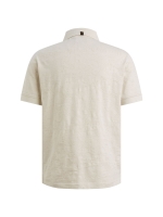 PME Legend Short sleeve polo jacquard jersey 7013 Bone white
