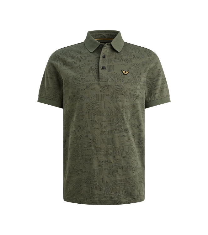 PME Legend Short sleeve polo jacquard jersey
