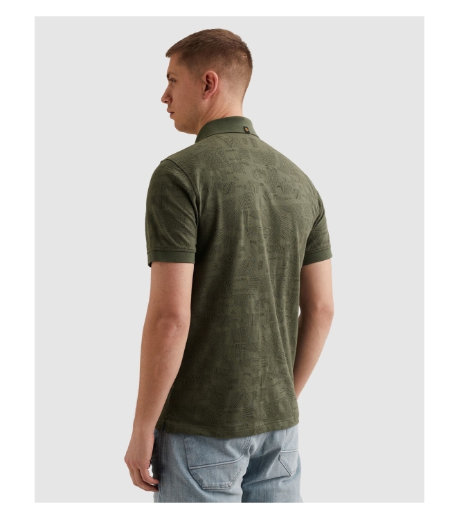 PME Legend Short sleeve polo jacquard jersey