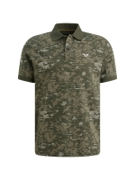 PME Legend Short sleeve polo slub jersey aop 6150 Thyme