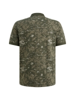 PME Legend Short sleeve polo slub jersey aop 6150 Thyme