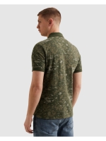 PME Legend Short sleeve polo slub jersey aop 6150 Thyme