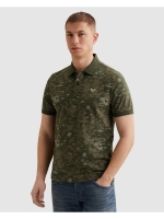 PME Legend Short sleeve polo slub jersey aop 6150 Thyme