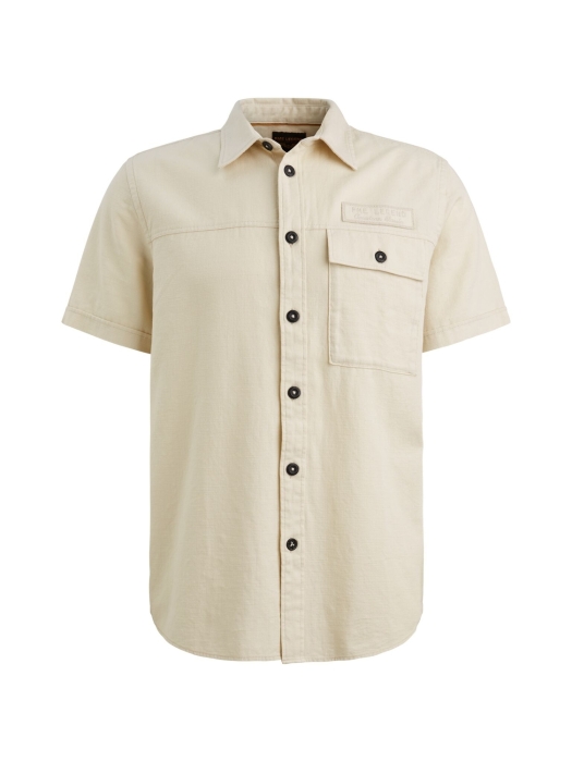 PME Legend Short Sleeve Shirt Ctn Slub 7013 Bone white