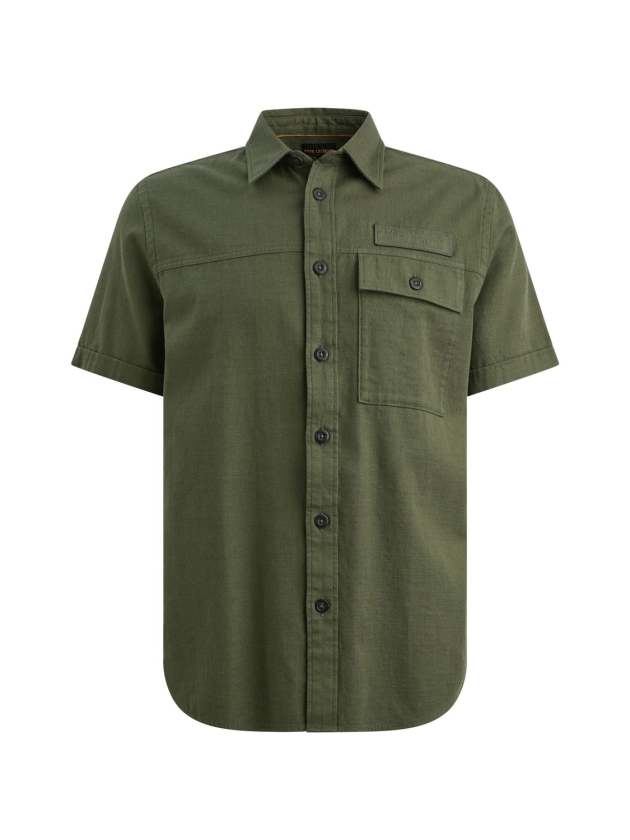 PME Legend Short Sleeve Shirt Ctn Slub 6150 Thyme