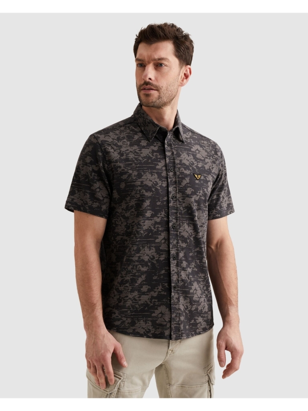 PME Legend Short Sleeve Shirt Aop On Jersey P 5278 Graphite