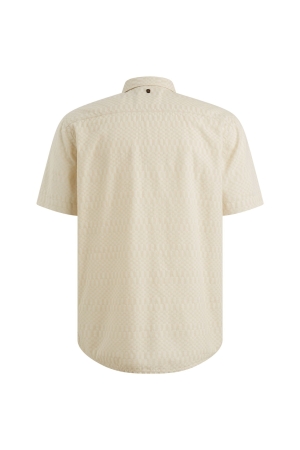 PME Legend Short Sleeve Shirt Jacquard 7013 Bone white