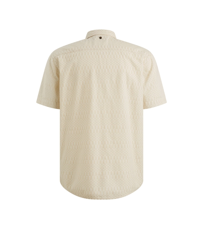 PME Legend Short Sleeve Shirt Jacquard 7013 Bone white