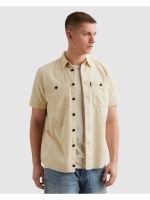 PME Legend Short Sleeve Shirt Jacquard 7013 Bone white