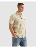 PME Legend Short Sleeve Shirt Jacquard 7013 Bone white