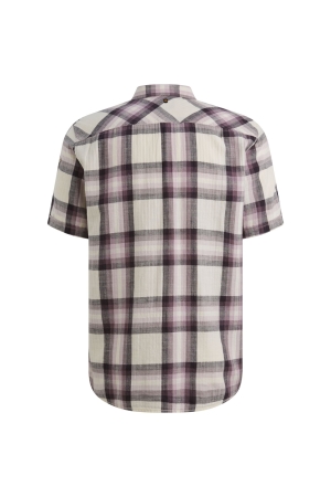 PME Legend Short Sleeve Shirt Slub Herringbon 4323 Moonscape