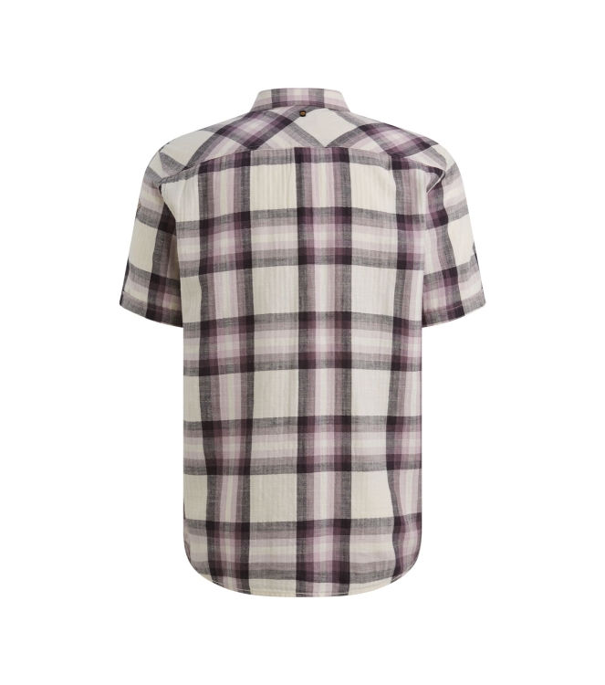 PME Legend Short Sleeve Shirt Slub Herringbon 4323 Moonscape