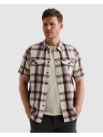 PME Legend Short Sleeve Shirt Slub Herringbon 4323 Moonscape