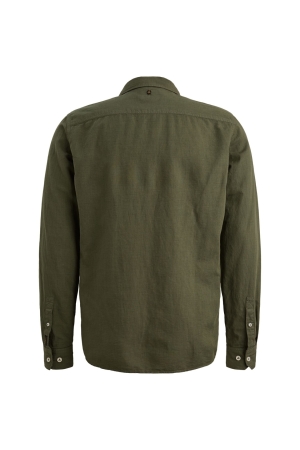 PME Legend LONG SLEEVE SHIRT Ctn Linen garmen 6150 Thyme