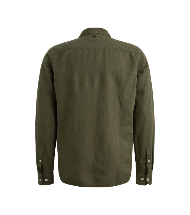 PME Legend LONG SLEEVE SHIRT Ctn Linen garmen 6150 Thyme
