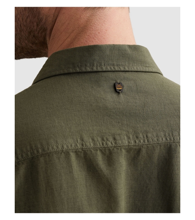 PME Legend LONG SLEEVE SHIRT Ctn Linen garmen 6150 Thyme