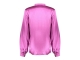 Geisha Blouse satin with bow 000380 Purple