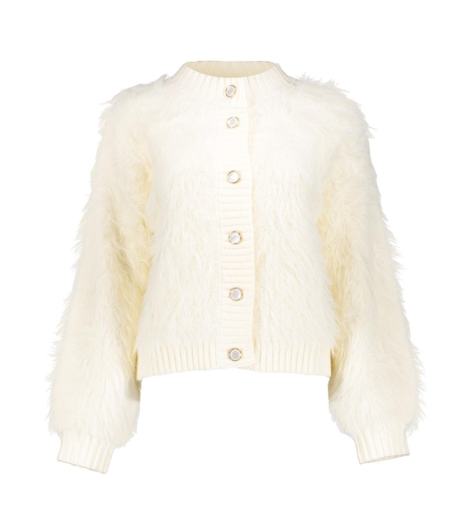 Geisha Cardigan furry 000010 Offwhite