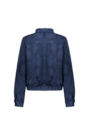 Geisha Jacket denim flowers 000625 Blue