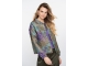 Geisha Jacket flowers lurex 000530 Green