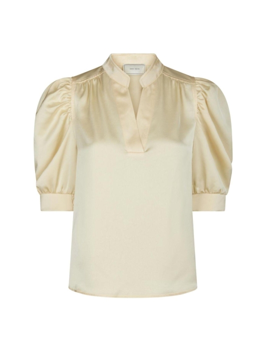 Neo Noir Roella heavy sateen blouse 191 Light yellow
