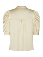 Neo Noir Roella heavy sateen blouse 191 Light yellow