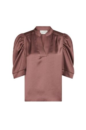Neo Noir Roella heavy sateen blouse 393 Dark rose