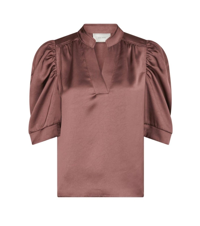 Neo Noir Roella heavy sateen blouse 393 Dark rose