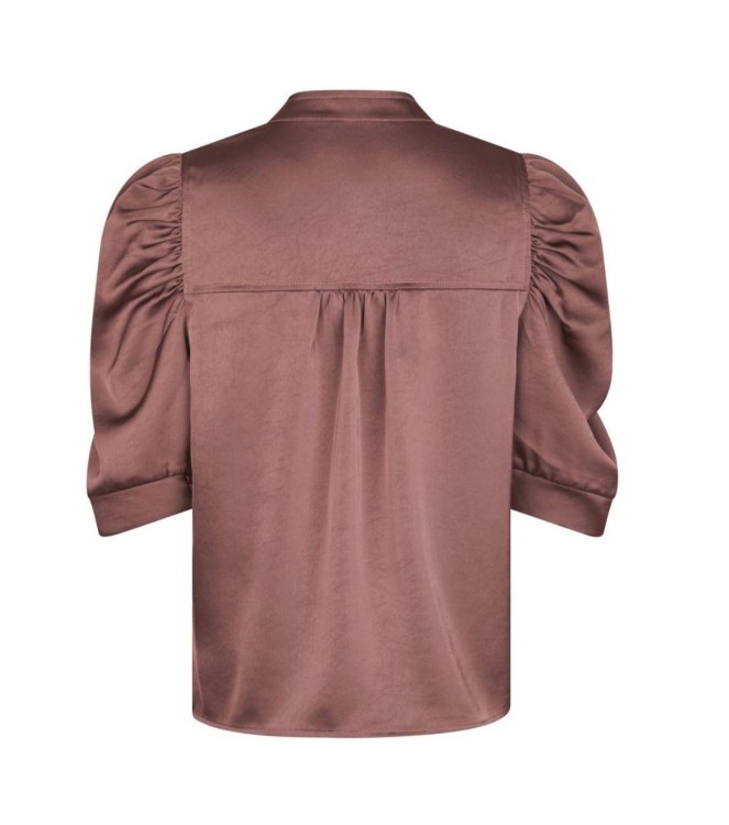 Neo Noir Roella heavy sateen blouse 393 Dark rose