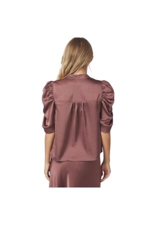Neo Noir Roella heavy sateen blouse 393 Dark rose