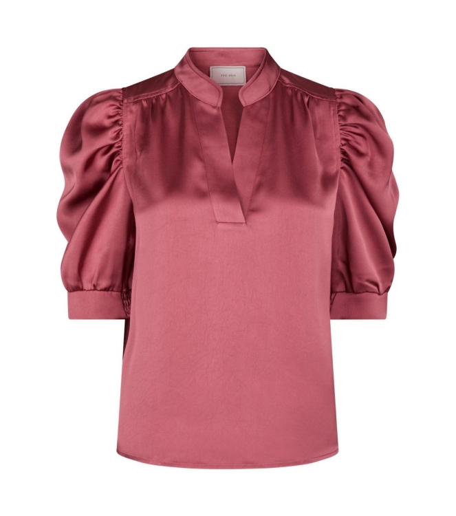 Neo Noir Roella heavy sateen blouse 430 Cherry pink