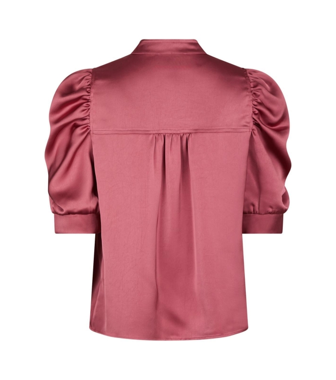 Neo Noir Roella heavy sateen blouse 430 Cherry pink