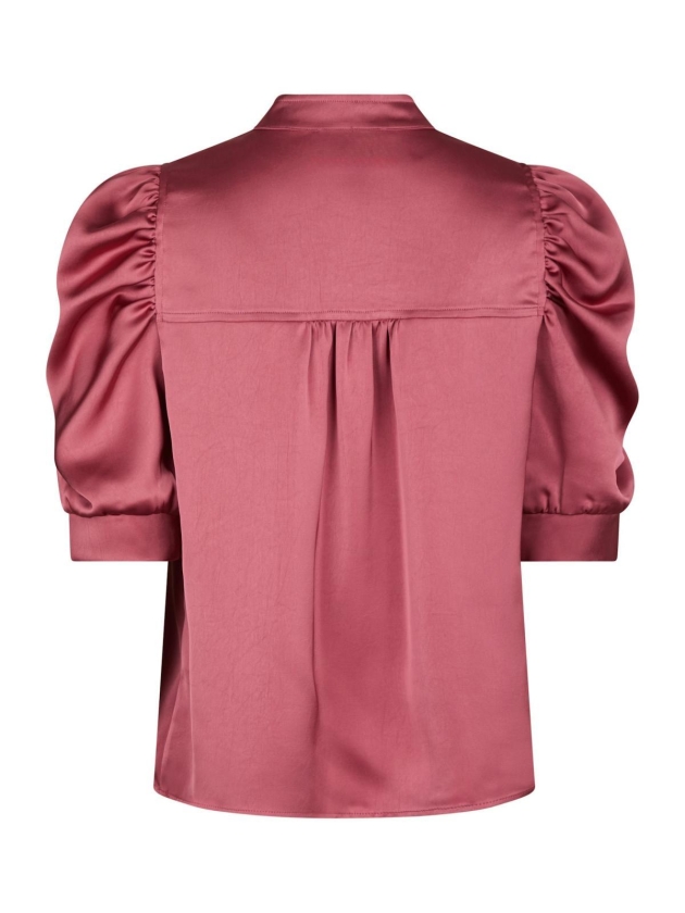 Neo Noir Roella heavy sateen blouse 430 Cherry pink