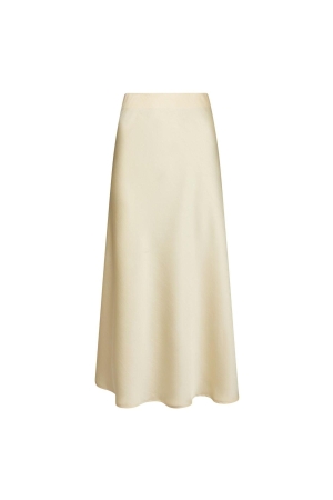 Neo Noir Vicky heavy sateen skirt 191 Light yellow