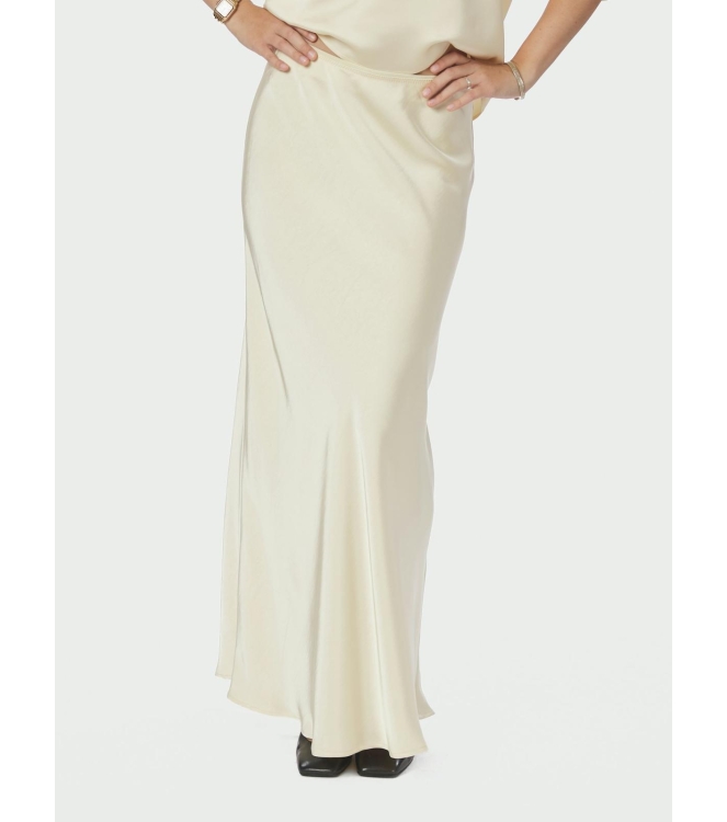 Neo Noir Vicky heavy sateen skirt 191 Light yellow