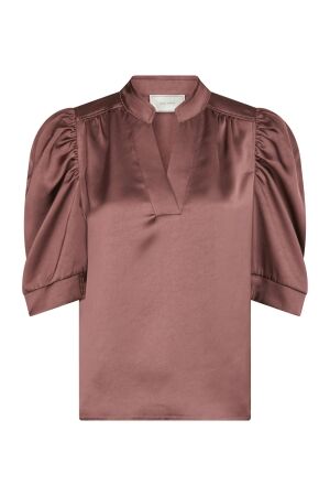 Neo Noir Vicky heavy sateen shirt 393 Dark rose