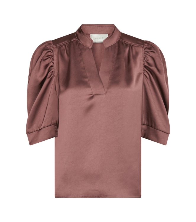 Neo Noir Vicky heavy sateen shirt 393 Dark rose
