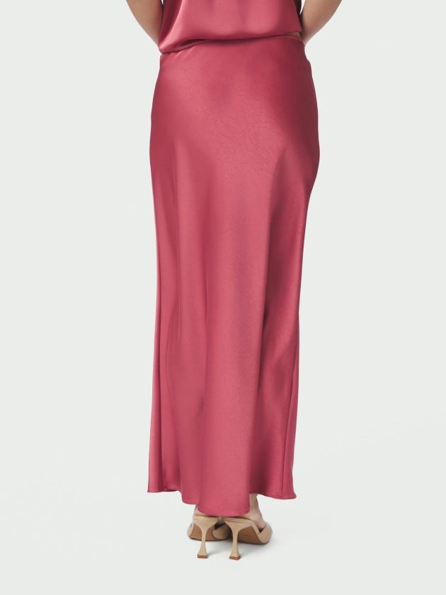 Neo Noir Vicky heavy sateen skirt 430 Cherry pink