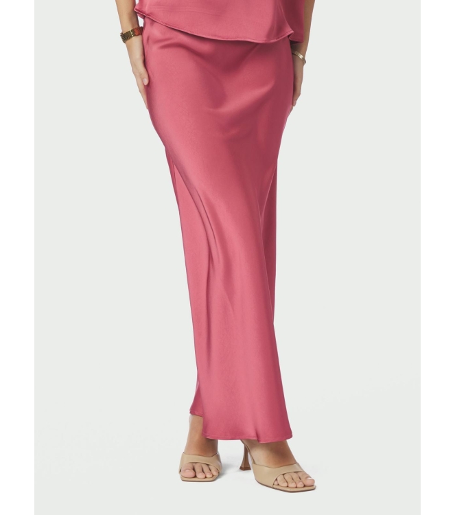 Neo Noir Vicky heavy sateen skirt 430 Cherry pink