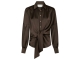 Neo Noir Naja satin shirt 686 Dark brown