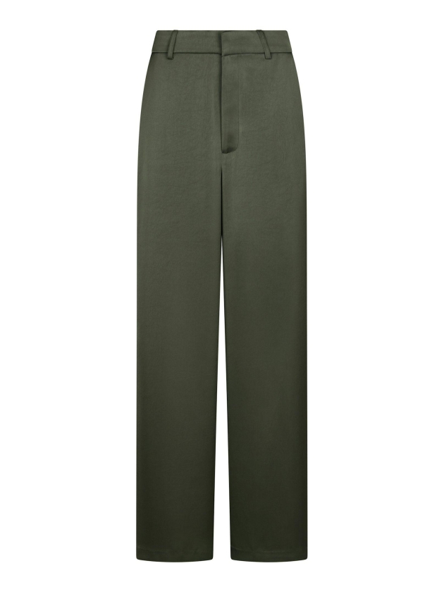 Neo Noir Emmett heavy sateen pants 591 Deep green