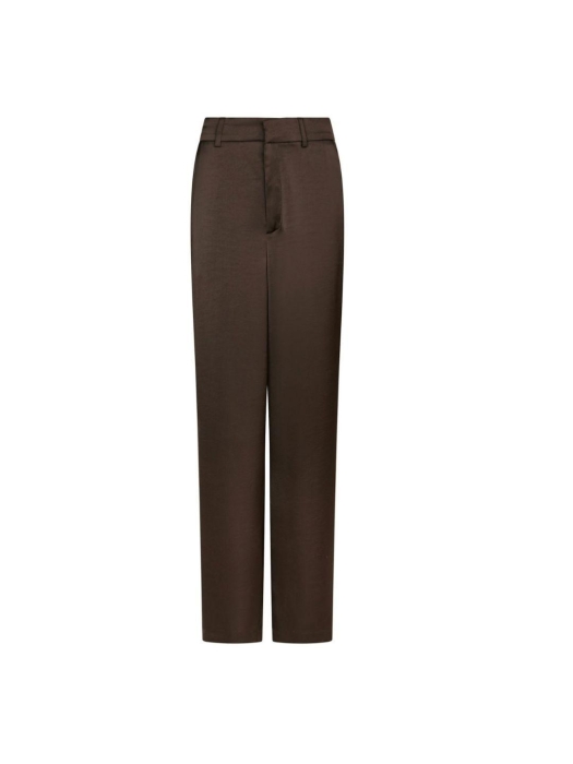 Neo Noir Emmett heavy sateen pants 676 Dark brown