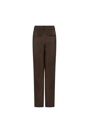 Neo Noir Emmett heavy sateen pants 676 Dark brown