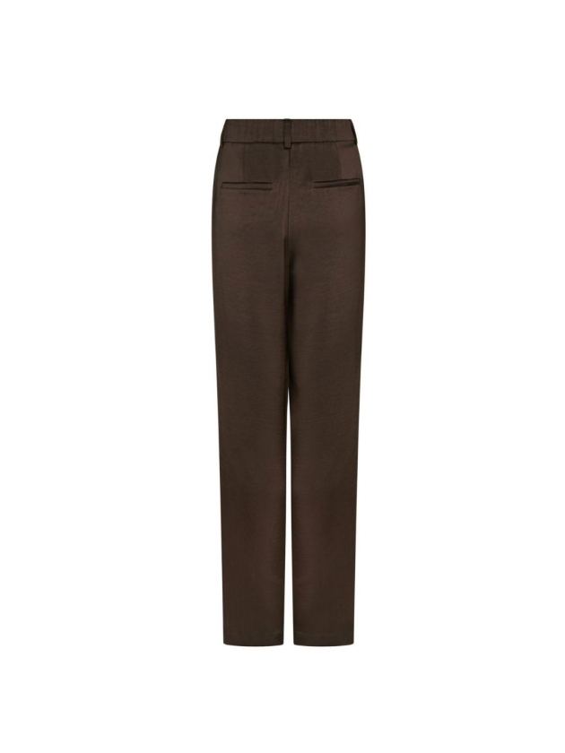 Neo Noir Emmett heavy sateen pants 676 Dark brown