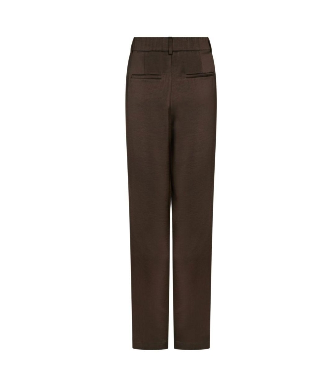 Neo Noir Emmett heavy sateen pants 676 Dark brown