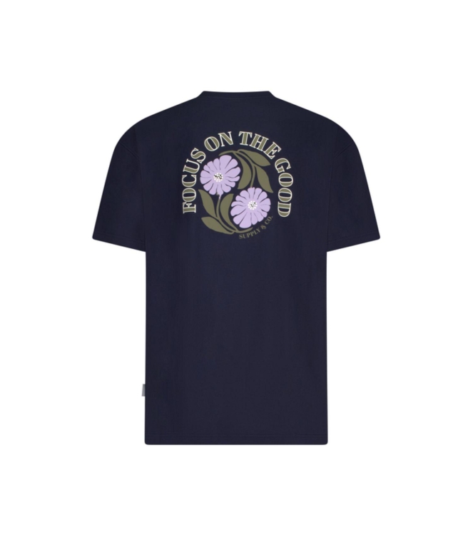 Supply en Co Kegan T-shirt Backprint 290 Navy