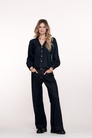 Geisha Jeans flair 000880 Dark blue denim